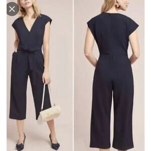 ETT:TWA by Anthropologie Black Sedona Jumpsuit Size Small